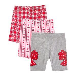 Freestyle Girls  3Pk Valentine Bike Short